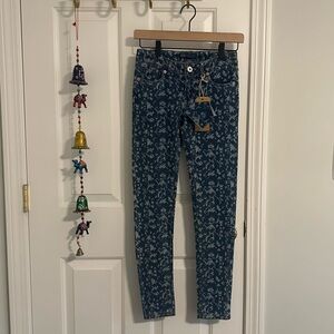 Levi’s- Girls Super Skinny Knit Patterned Jean 12